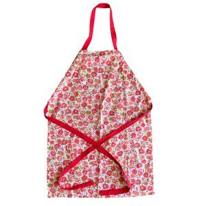 Brand New Red and White Floral Adjustable Cooking Apron